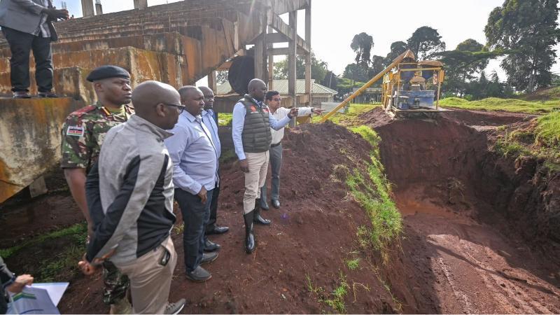File image of Interior Cabinet Secretary Kipchumba Murkomen at Kamariny Stadium
