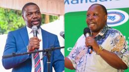 File image of KMPDU Secretary General Davji Atellah and KMPDC CEO Daniel Kariuki