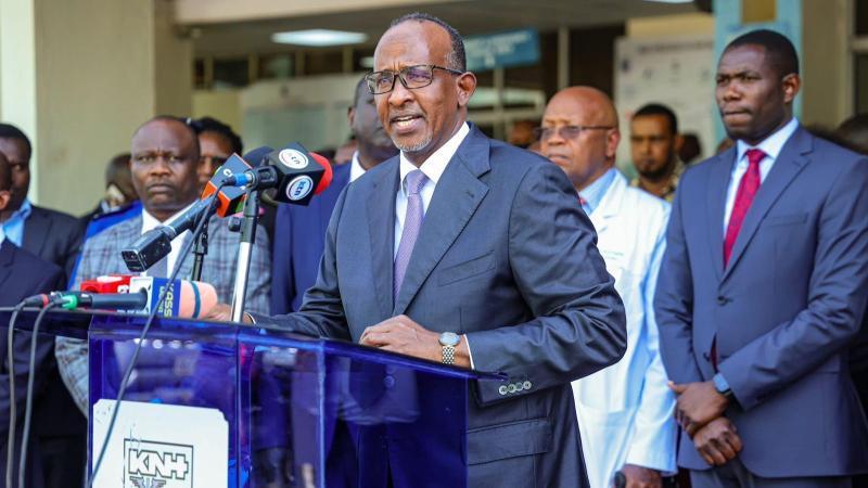 File image of Health Cabinet Secretary Aden Duale