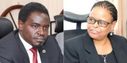 Former LSK President Nelson Havi and Chief Justice Martha Koome