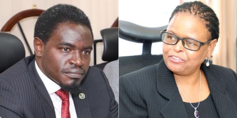 Former LSK President Nelson Havi and Chief Justice Martha Koome