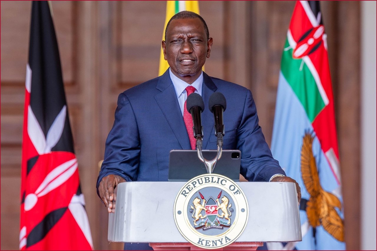File photo of President William Ruto.