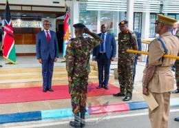 File image of CDF Charles Kahariri and Boniface Muchiri.