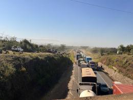 Heavy traffic congestion along the Nairobi-Nakuru highway.