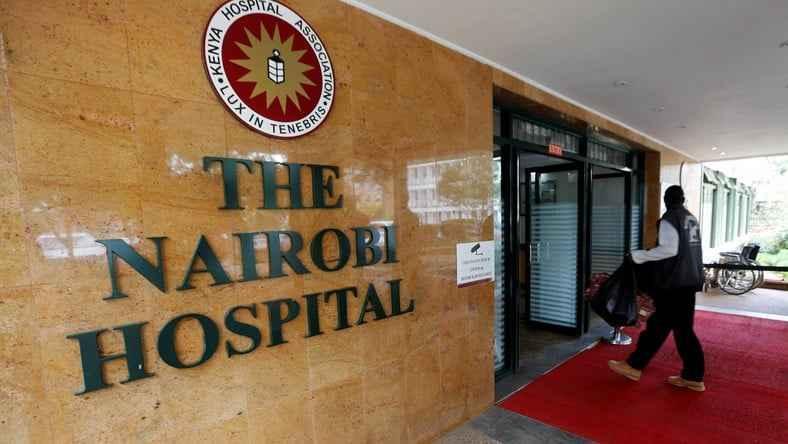 File image of Nairobi Hospital entrance