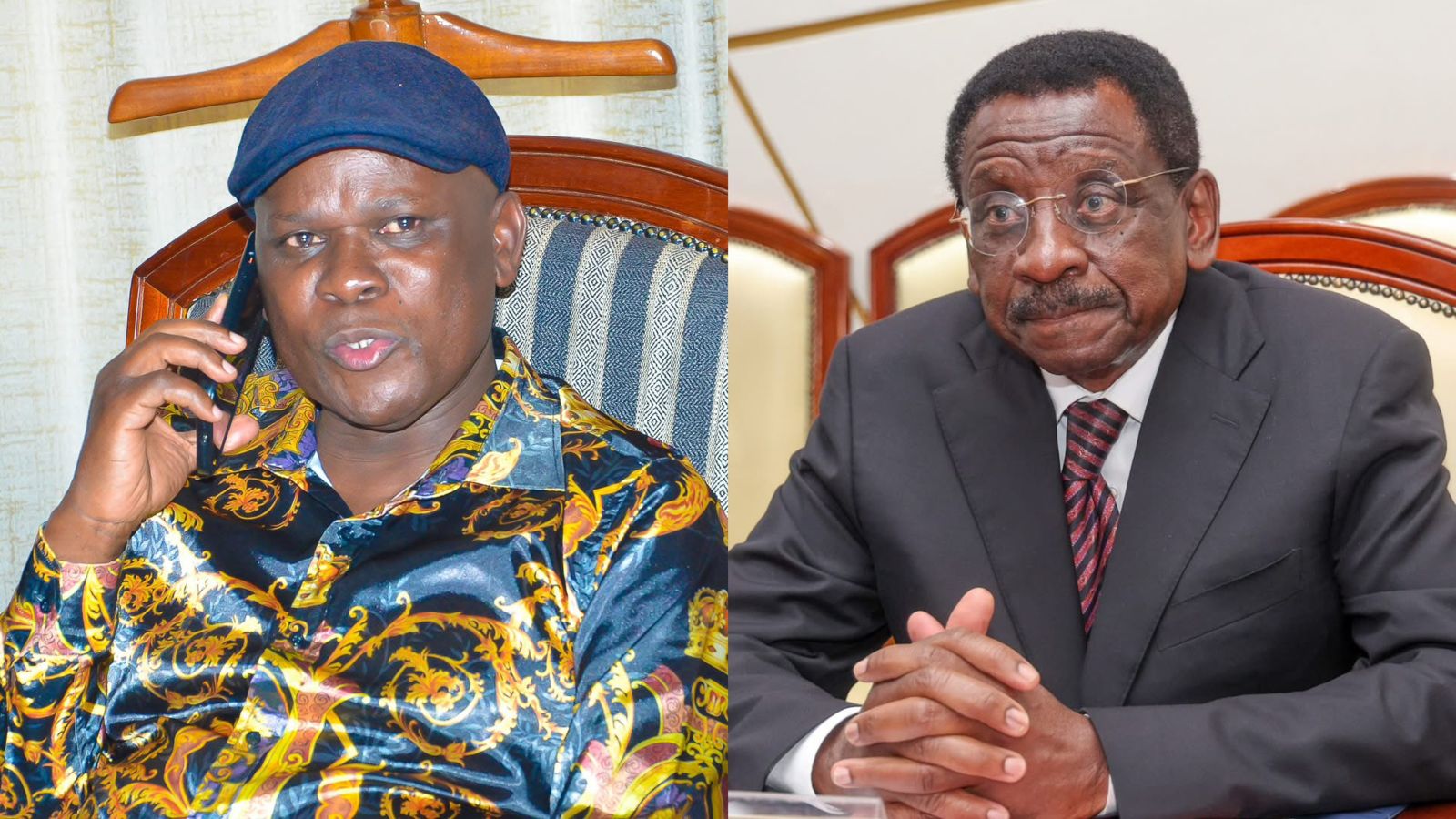 File image of Siaya Deputy Governor William Oduol and Governor James Orengo