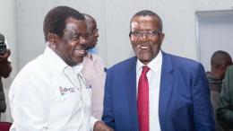 File image of Busia Senator Okiya Omtatah and former Chief Justice David Maraga