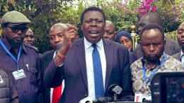 File image of DAP-K Party leader Eugene Wamalwa and Deputy Party leader George Natembeya during the party's NEC meeting