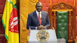 File image of President William Ruto at the National Assembly