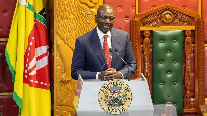 File image of President William Ruto at the National Assembly