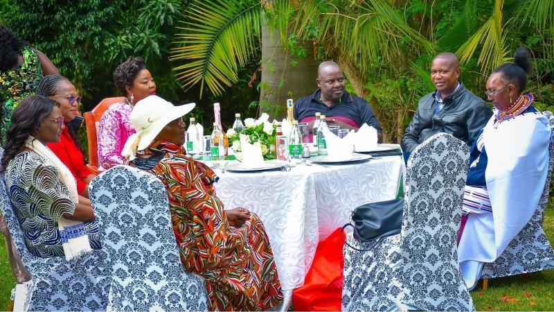 File image of guests at Mama Ida Odinga's birthday party