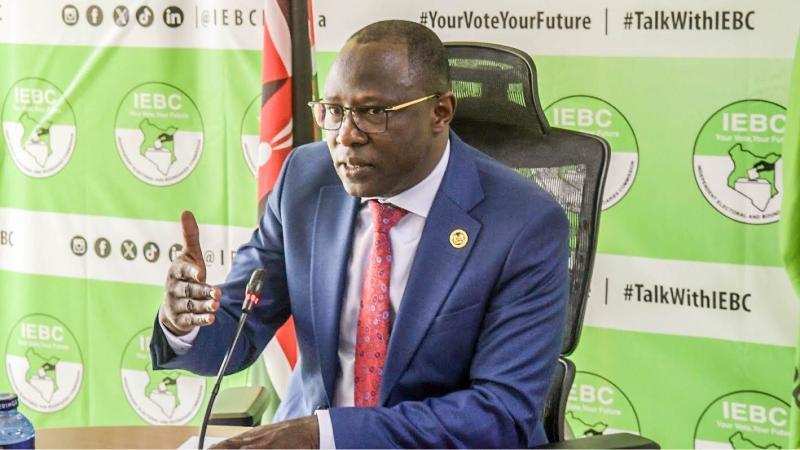 File image of IEBC Chair Erastus Edung Ethekon