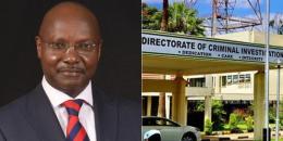 A collage of  lawyer Kyalo Mbobu and the DCI HQ.