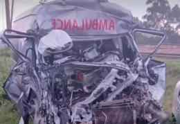 St Mary's Ambulance involved in an accident along Nairobi-Nakuru highway.