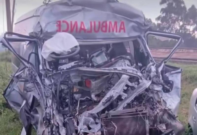 St Mary's Ambulance involved in an accident along Nairobi-Nakuru highway.