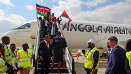 File image of the inaugural Angola Airlines flight