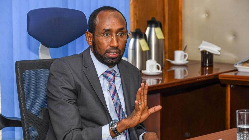 File image of Mandera Governor Mohamed Adan Khalif