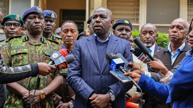 File image of Interior Cabinet Secretary Kipchumba Murkomen