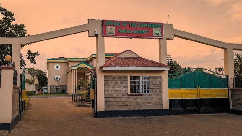 File image of the Office of the Governor Siaya County