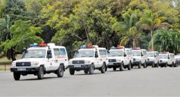 File image of ambulances