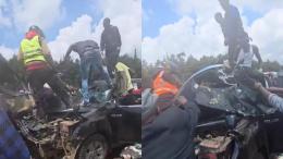 File image of first responders at the accident scene