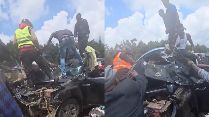 File image of first responders at the accident scene