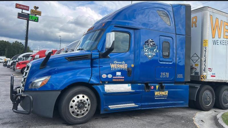 File image of a truck operated by Werner Enterprises