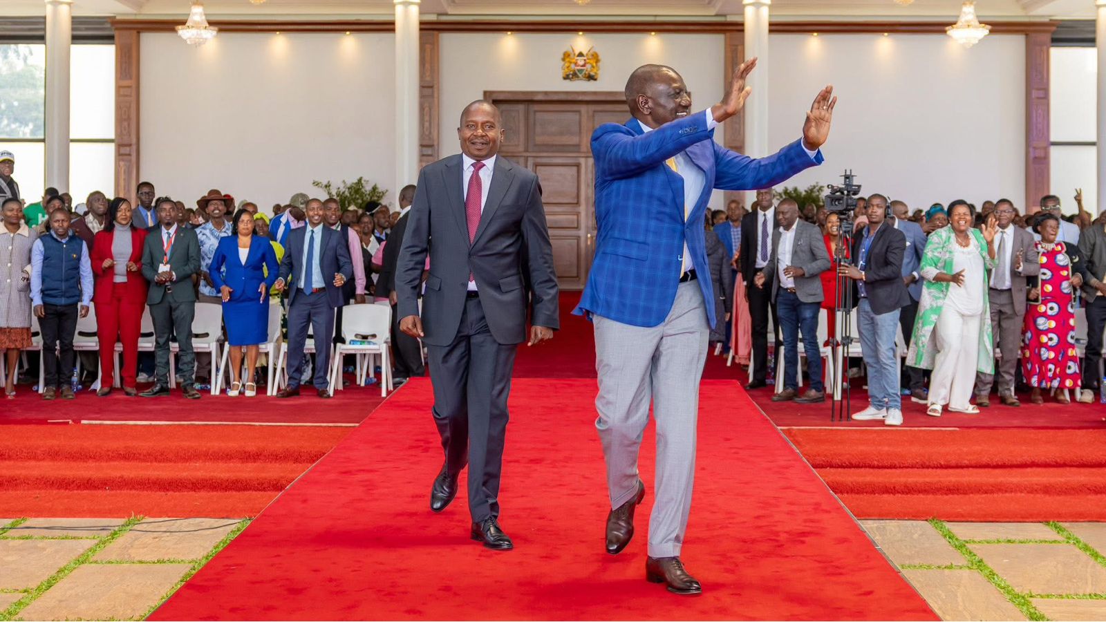 File image of President William Ruto and Deputy President Kithure Kindiki During the meeting