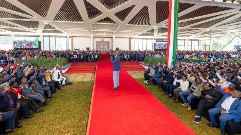 File image of President William Ruto during a meeting at State House