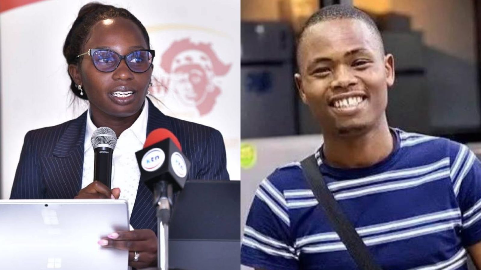 File image of Law Society of Kenya (LSK) President Faith Odhiambo and Simon Warui