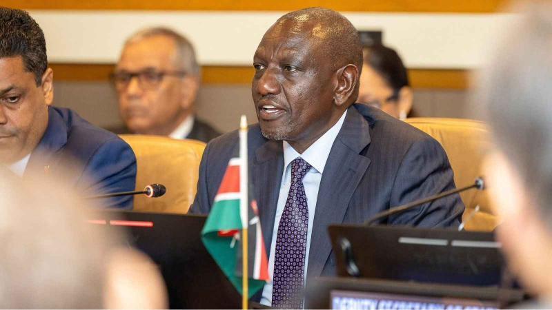 File image of President William Ruto in New York.