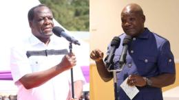 File image of Cooperatives Cabinet Secretary Wycliffe Oparanya and Kakamega Governor Fernandes Barasa