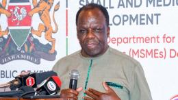 File image of Co-operatives Cabinet Secretary Wycliffe Oparanya