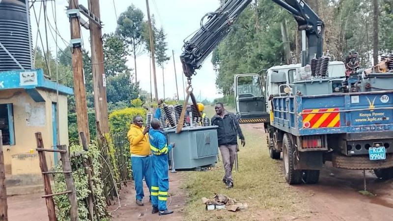 File image of Kenya Power technicians