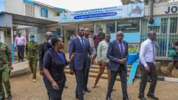 File image of Medical Services Principal Secretary Ouma Oluga at the Jaramogi Oginga Odinga Teaching and Referral Hospital (JOOTRH)