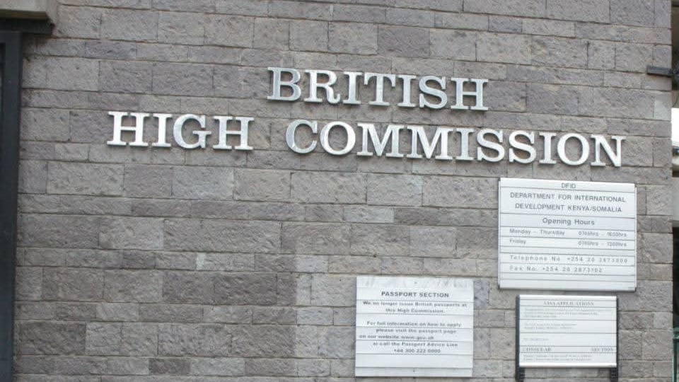 File image of the British High Commission in Nairobi