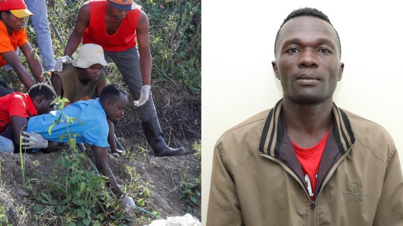 File image of activities at the Kware Dumpsite and main suspect Collins Jumaisi