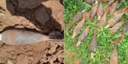 A collage of a bomb discovered in Kikuyu and several others discovered in Marsabit.