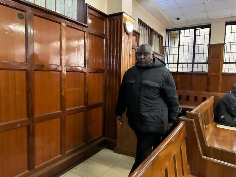 Kibra MP Peter Orero's driver in court.