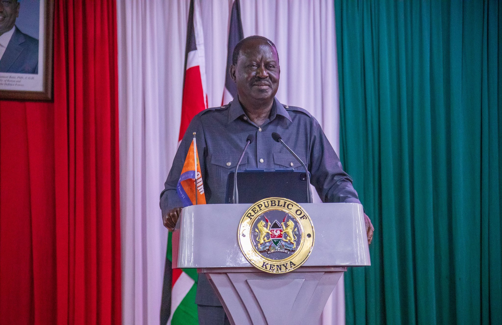 File image of ODM Party leader Raila Odinga.