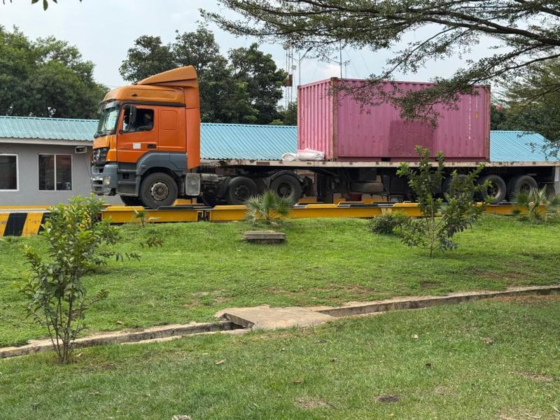 File image of a trailer at a weighbridge.
