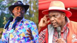File image of DCP Party Leader Cleophas Malala and Jubilee Secretary General Jeremiah Kioni