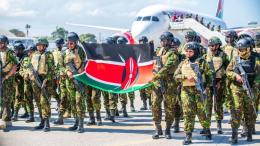 File image of Kenyan police officers in Haiti