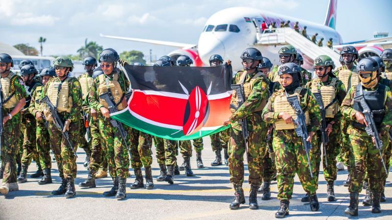 File image of Kenyan police officers in Haiti
