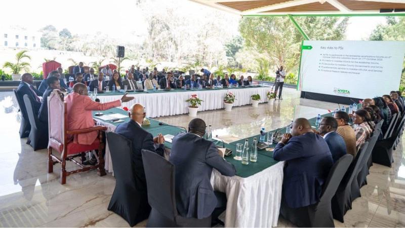 File image of President William Ruto during a meeting with Principal Secretaries