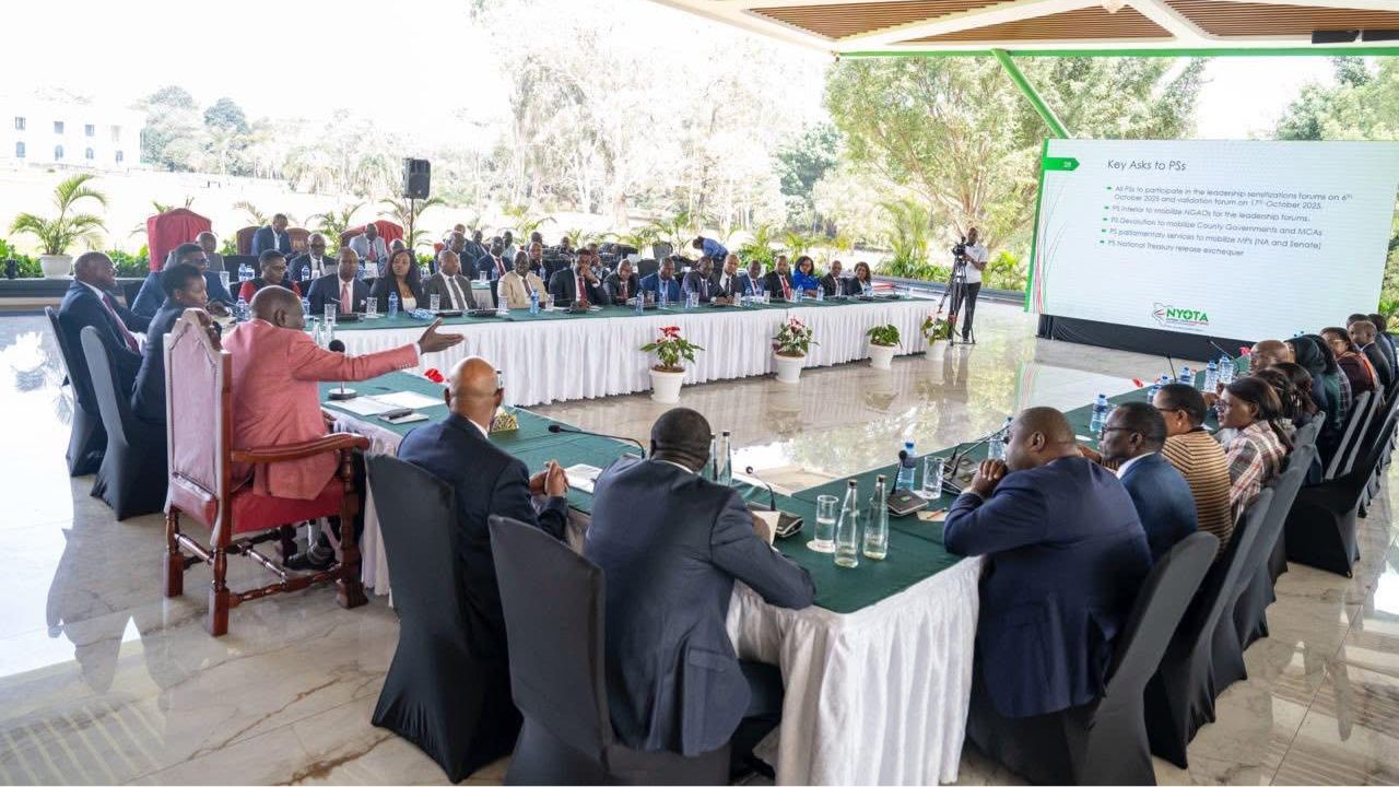 File image of President William Ruto during a meeting with Principal Secretaries