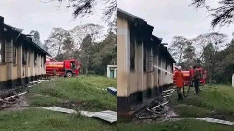 File image of the fire incident at Malava Boys High School