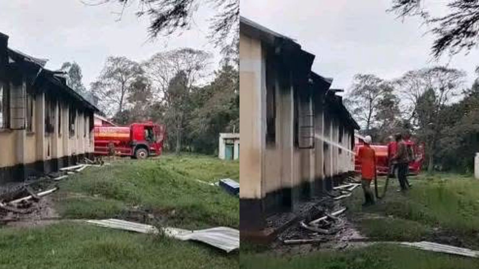 File image of the fire incident at Malava Boys High School