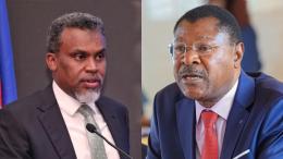 File image of NIS Director General Noordin Haji and National Assembly Speaker Moses Wetang'ula