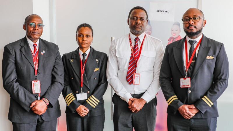 File image of the Kenya Airways crew